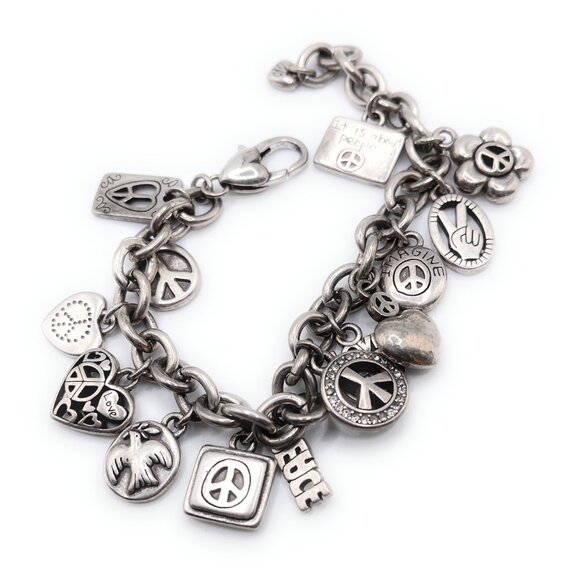 Brighton Peace Charm Bracelet - 4545 - Picture 2 of 2